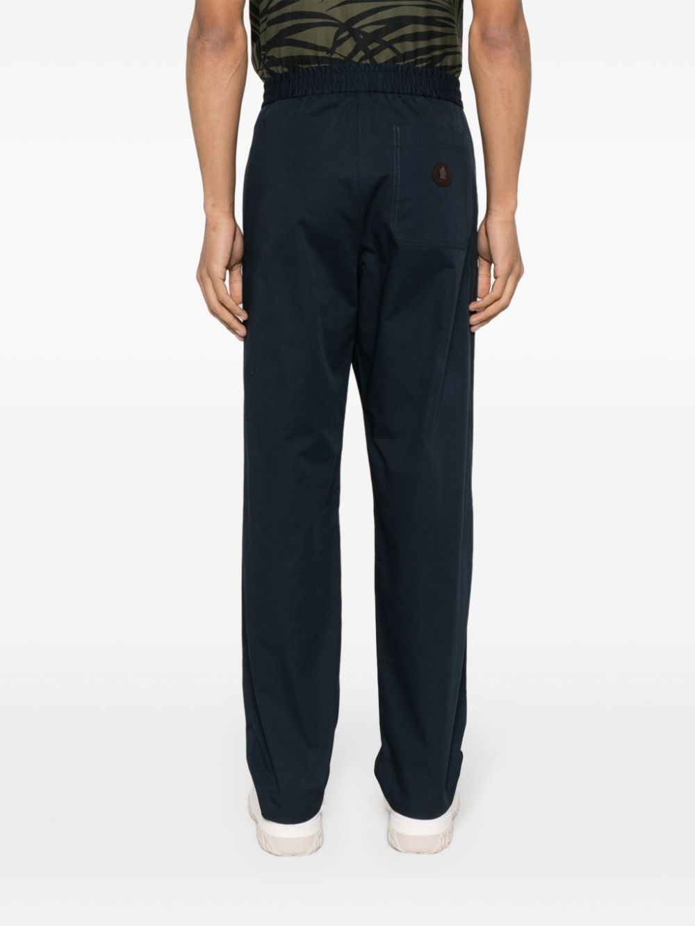 logo-appliquÃ© gabardine track pants - 4