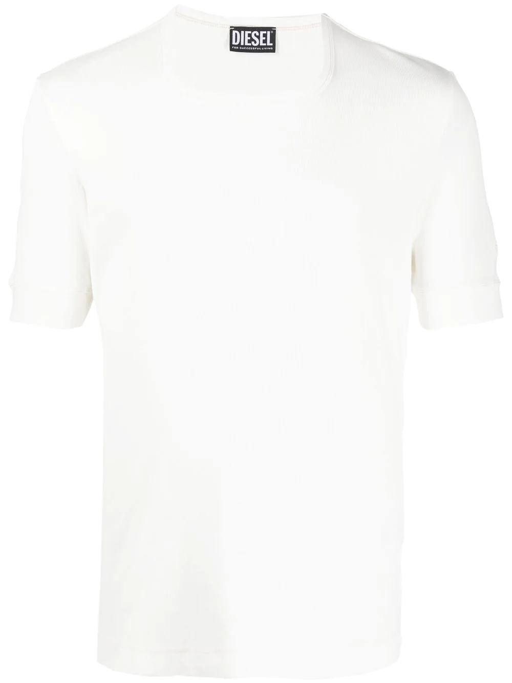 ribbed stretch-cotton T-shirt - 1