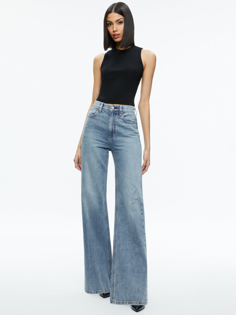 Alice + Olivia WEEZY FULL LENGTH JEAN outlook