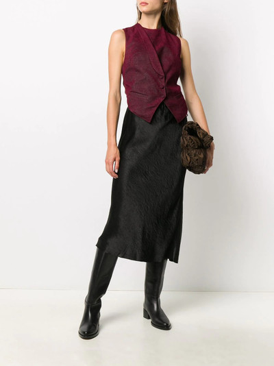 Ann Demeulemeester fitted angular waistcoat jacket outlook