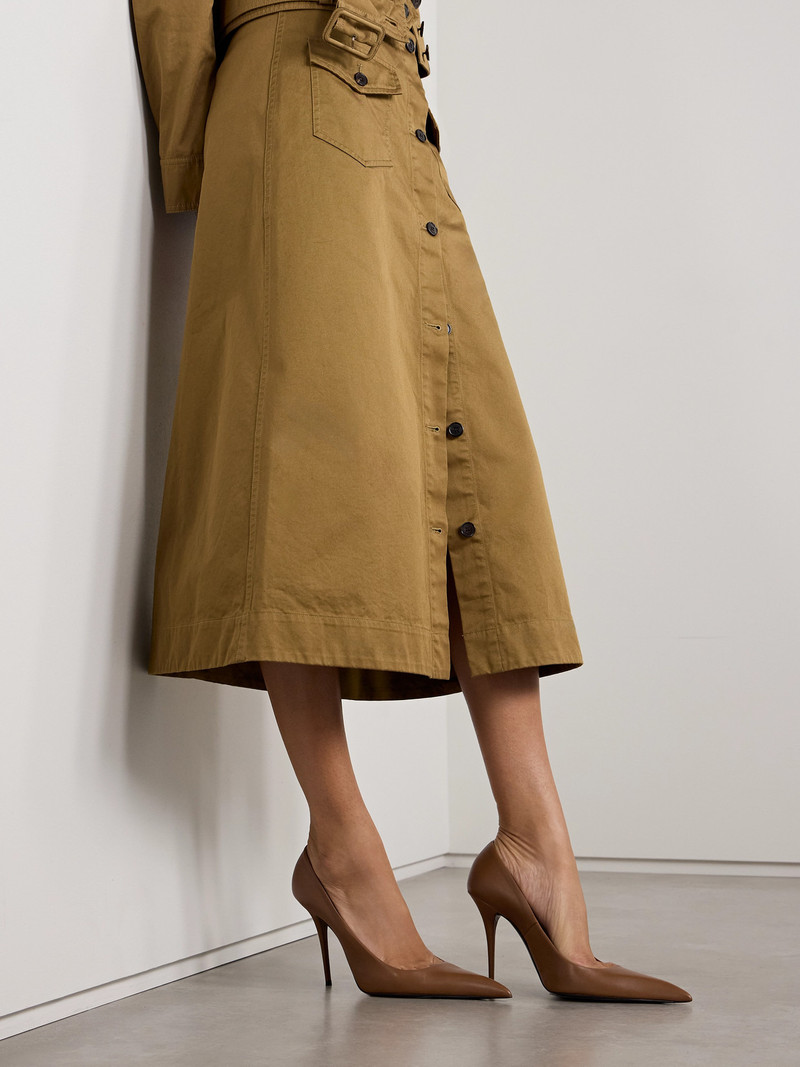 SAINT LAURENT Élysée Leather Pumps outlook