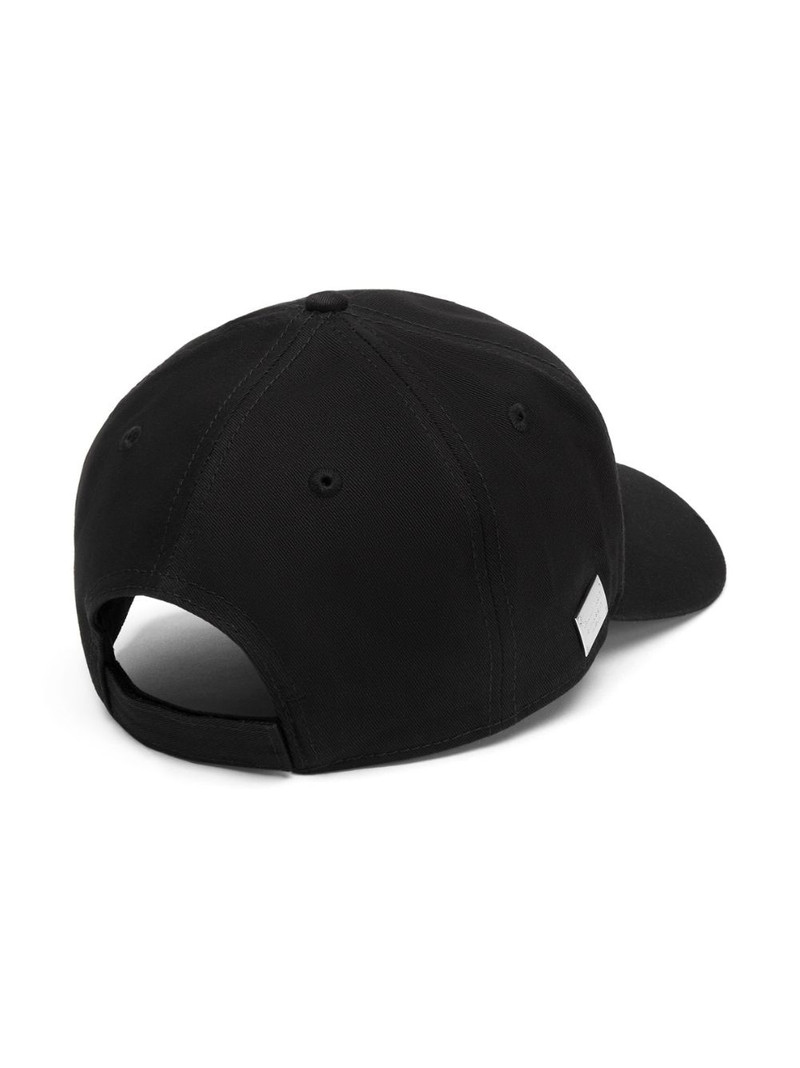 PHILIPP PLEIN logo-plaque cotton baseball cap outlook