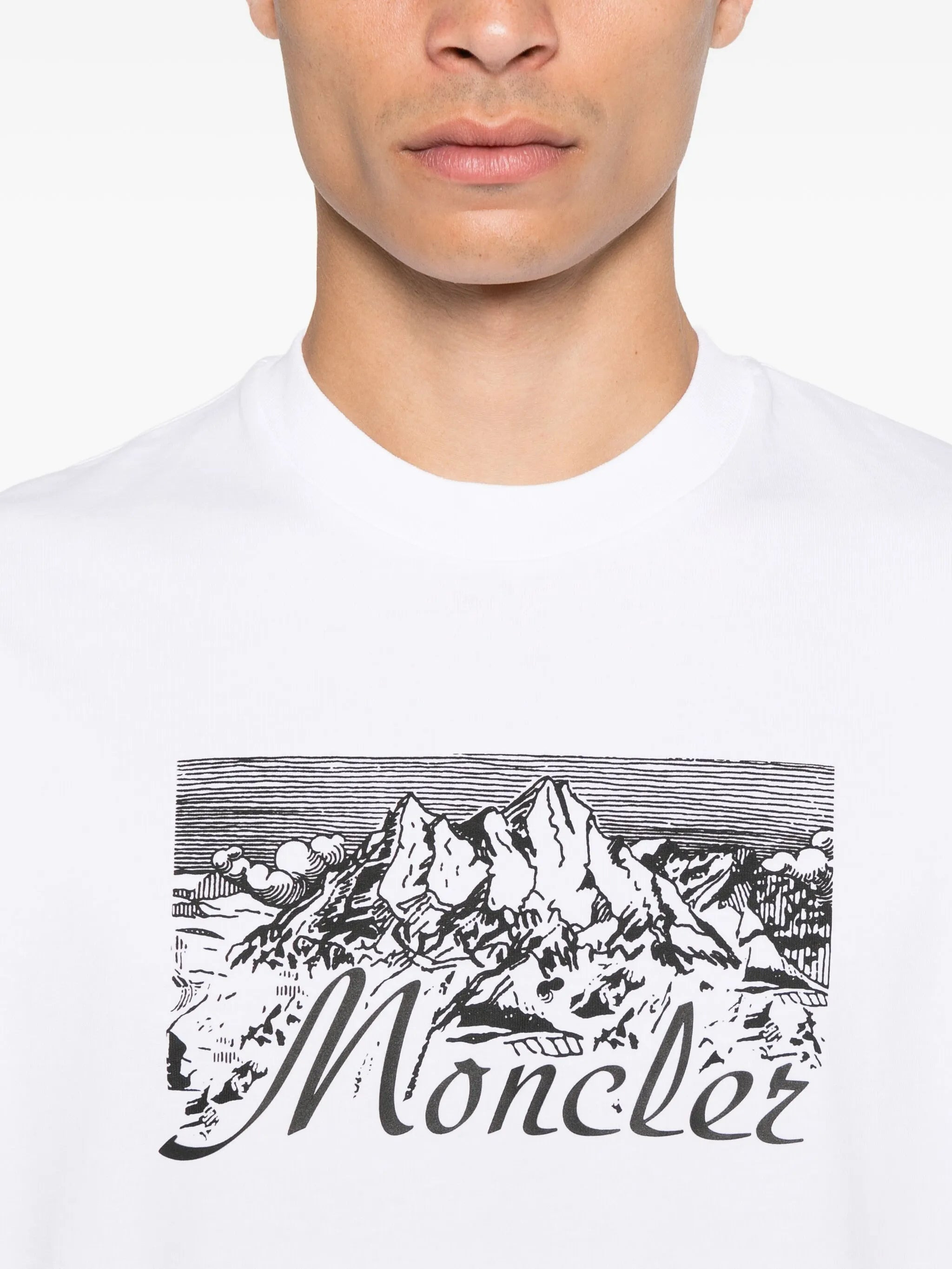 Moncler Mountain-print T-shirt - 3