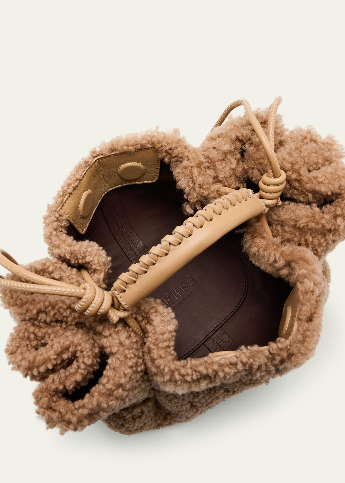 Arta Mini Shearling Top-Handle Bag - 4