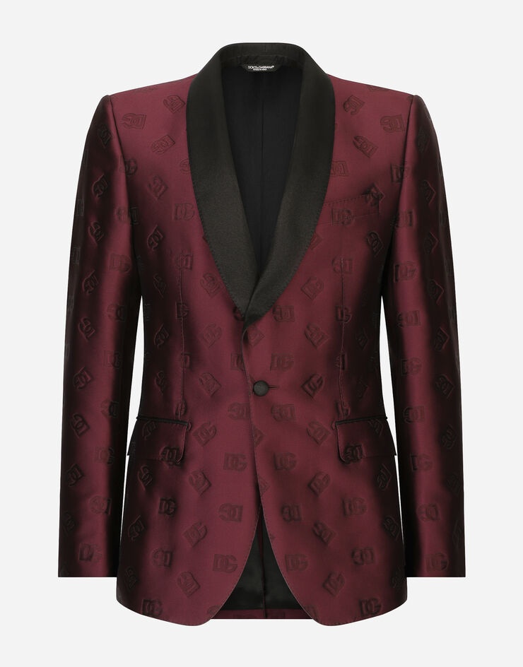 Single-breasted Sicilia-fit tuxedo suit with DG monogram - 1