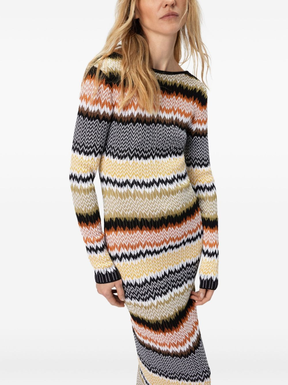 striped midi dress - 4