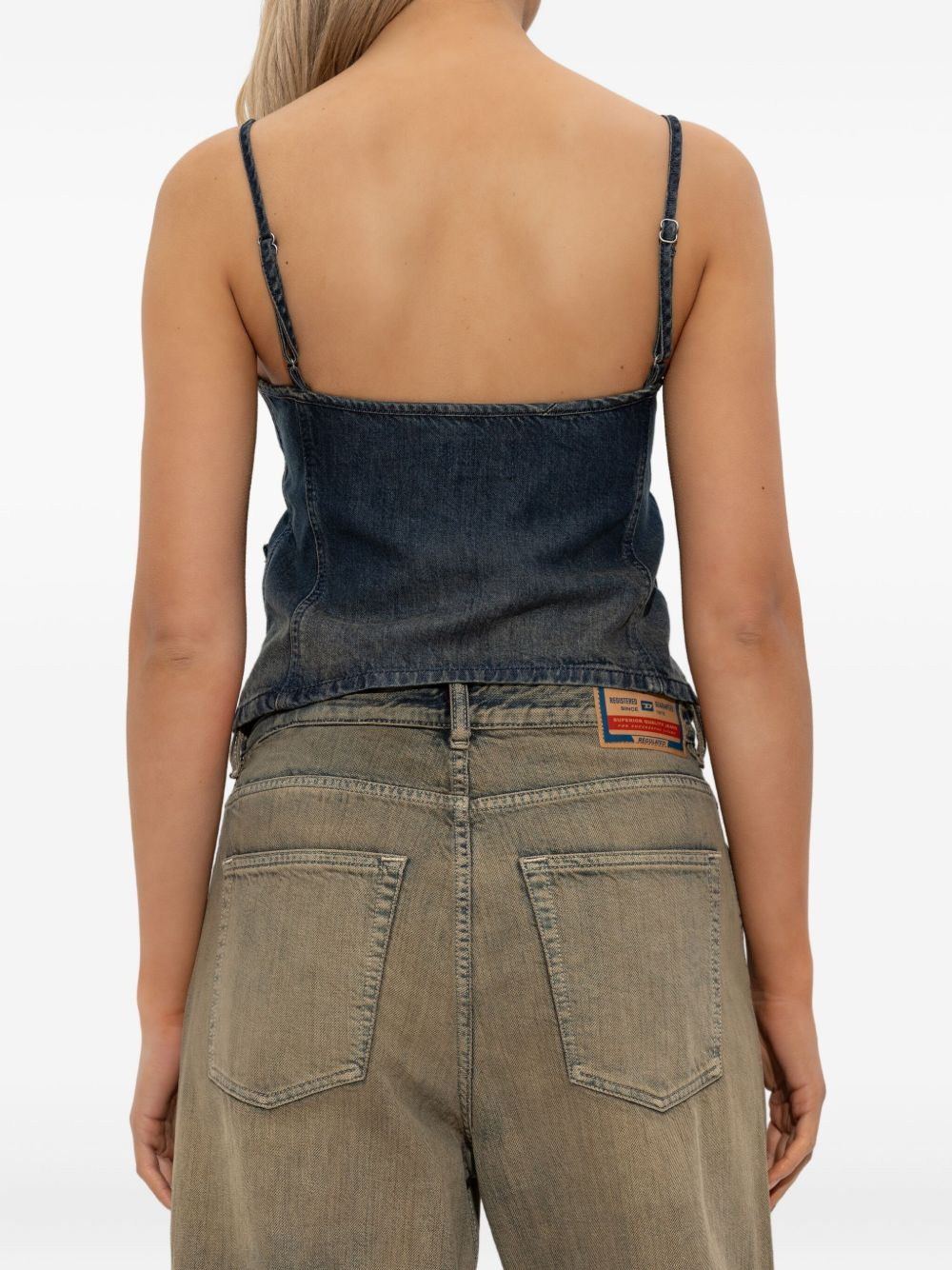 De-Mellis-S zip-front flap-pocket top - 4