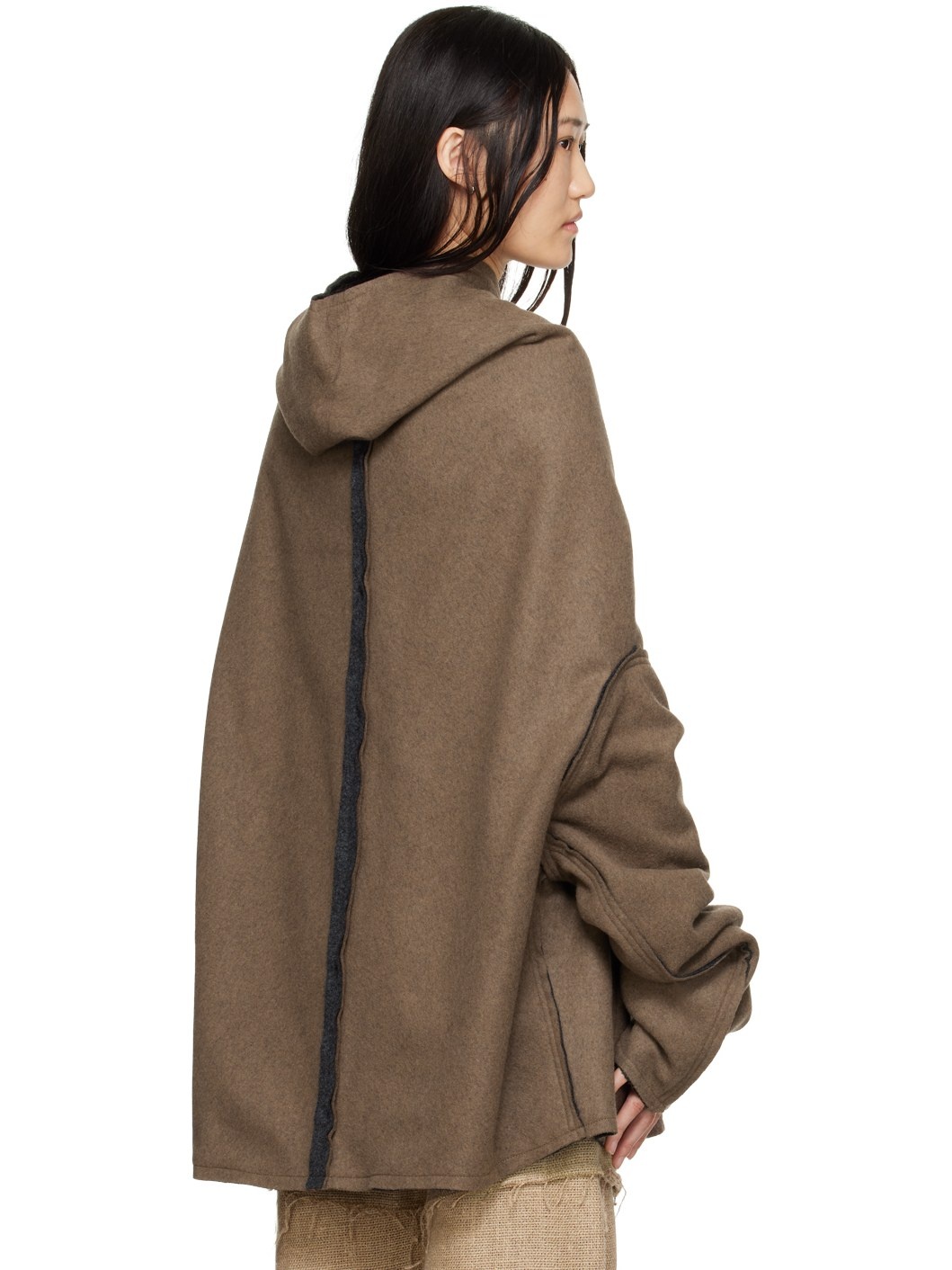 Brown Zip-Up Jacket - 3