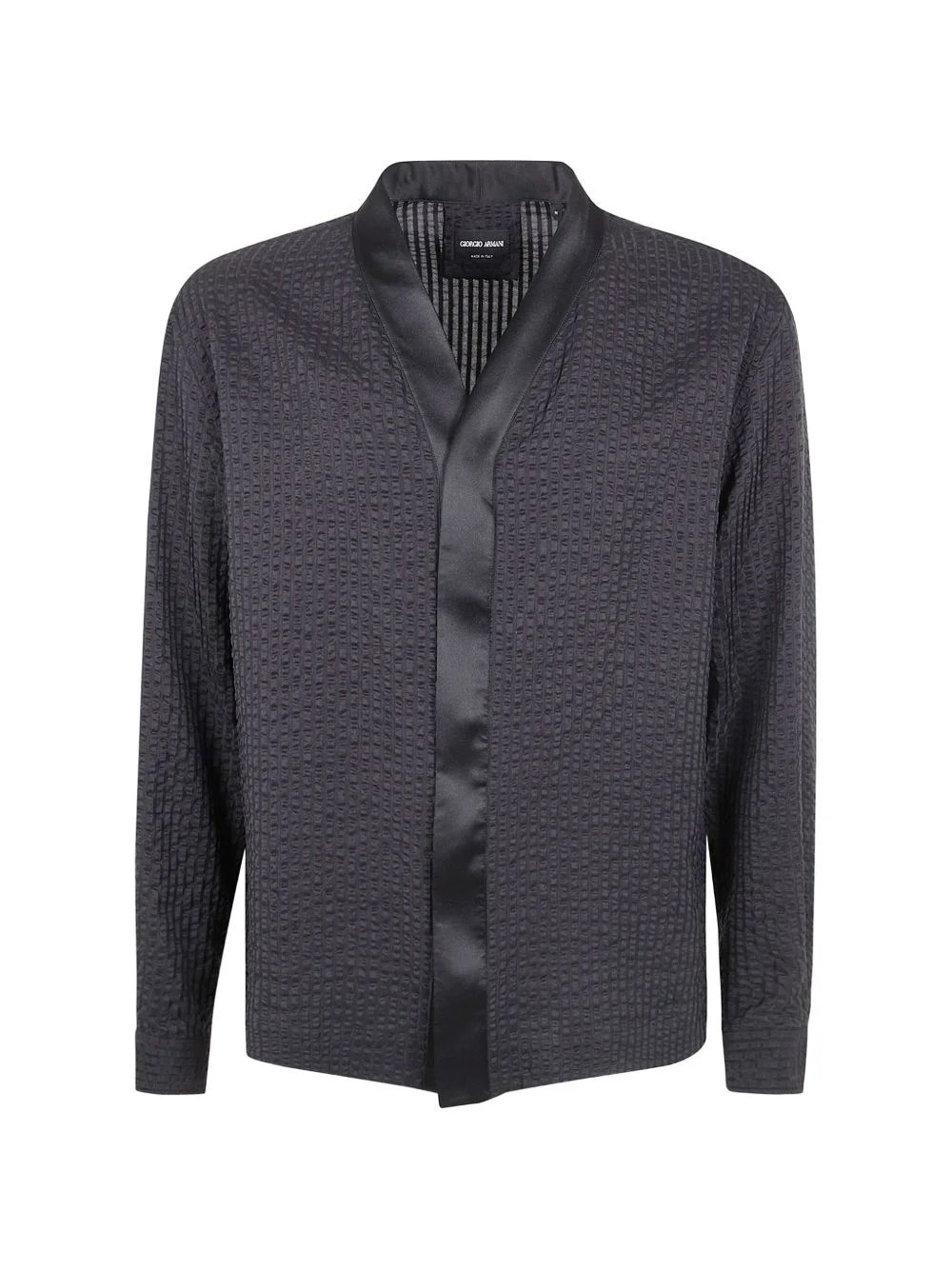 textured shirt jacket - 1
