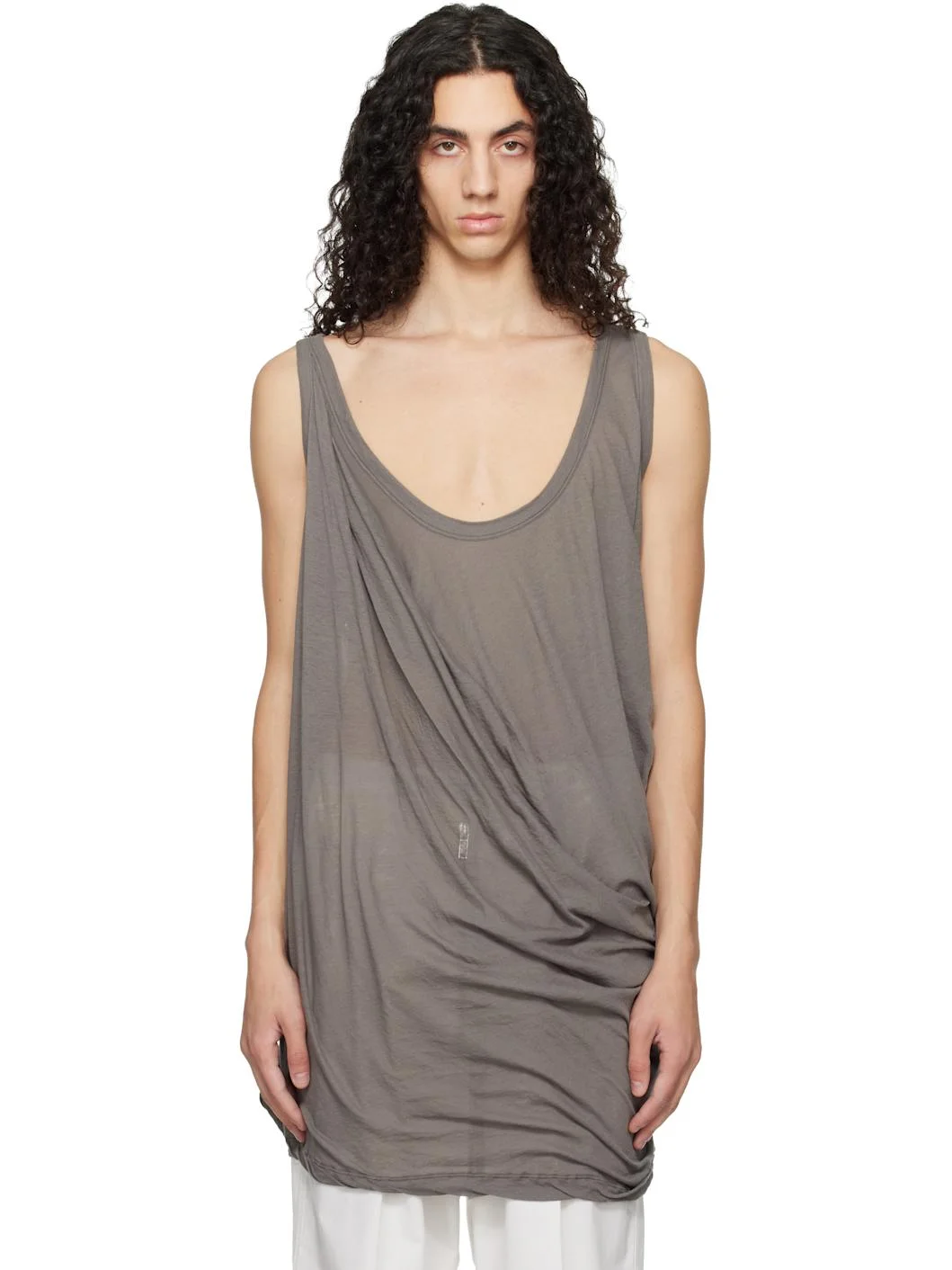 Beige Temple Pony Tank Top - 1