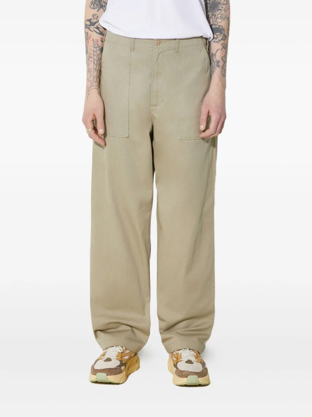 patch-pocket trousers - 1
