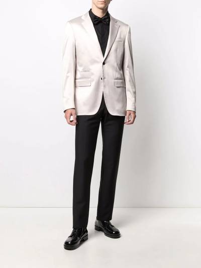 PHILIPP PLEIN single-breasted satin blazer outlook