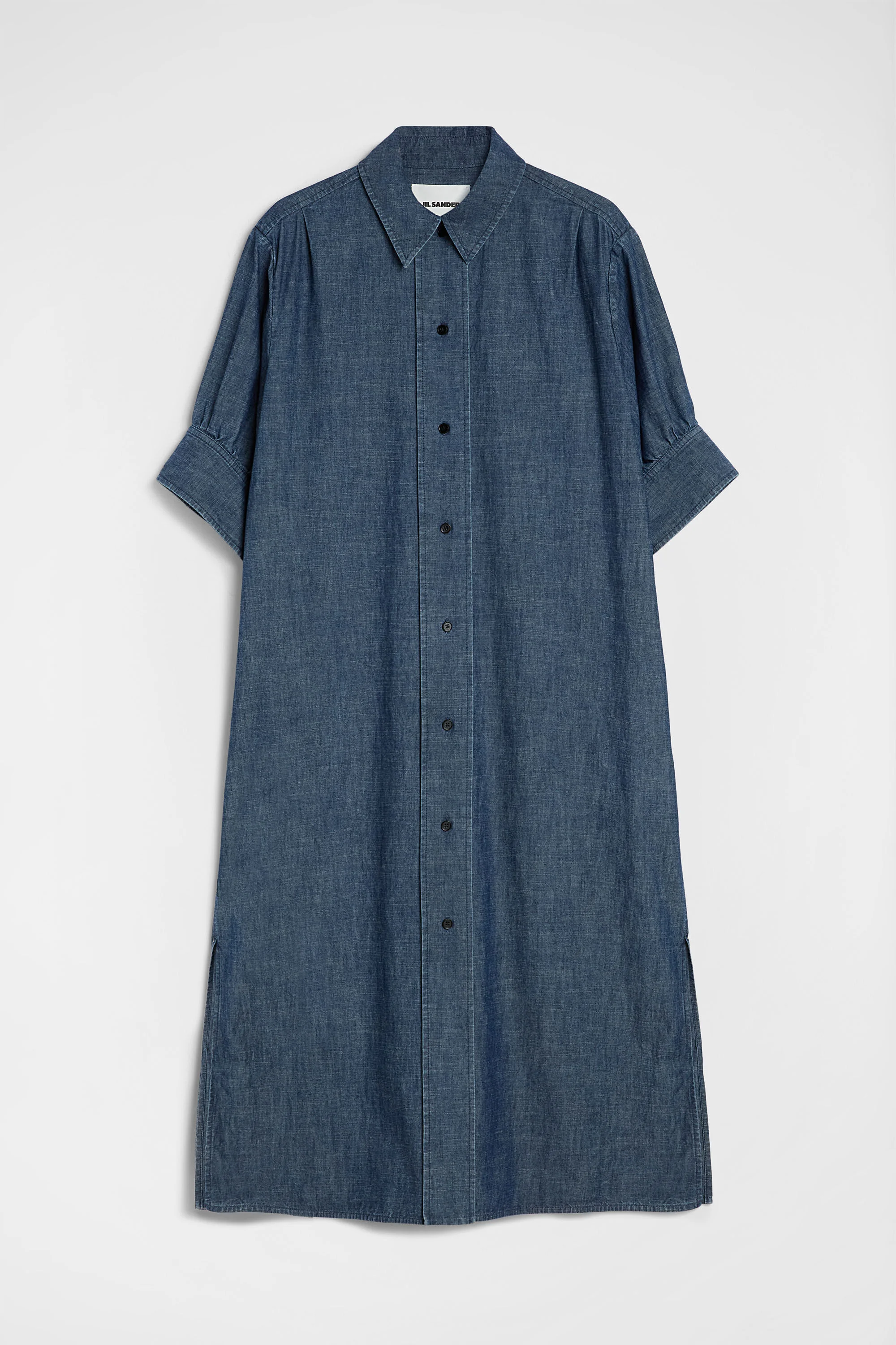Cotton Chambray Shirt Dress - 1