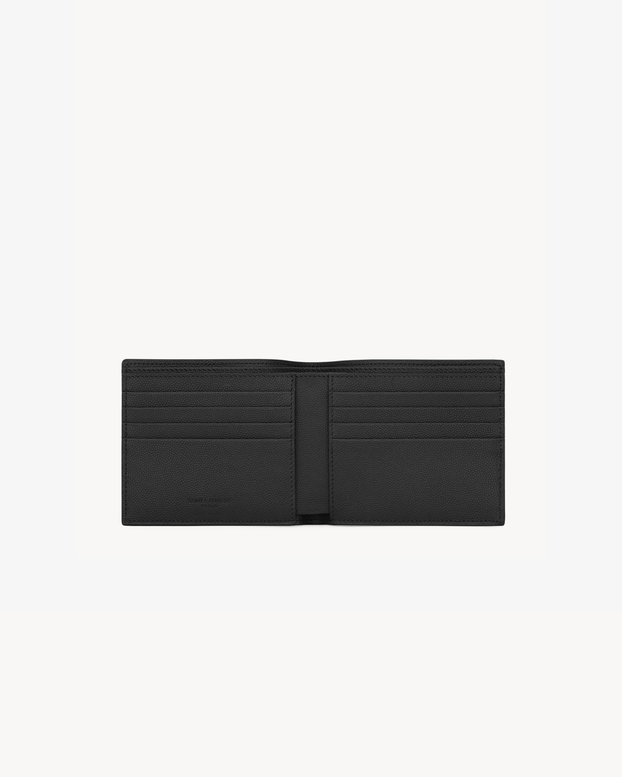 SAINT LAURENT PARIS EAST/WEST WALLET IN GRAIN DE POUDRE LEATHER - 3