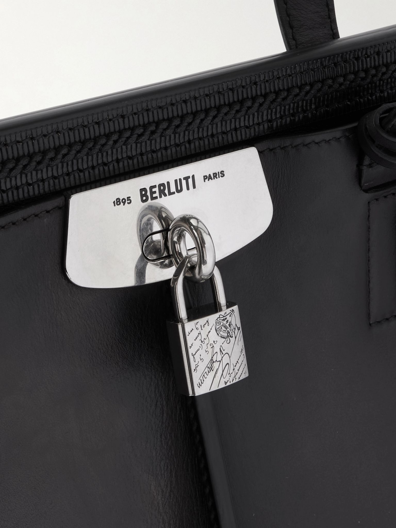 Venezia Leather Tote Bag Black - 4