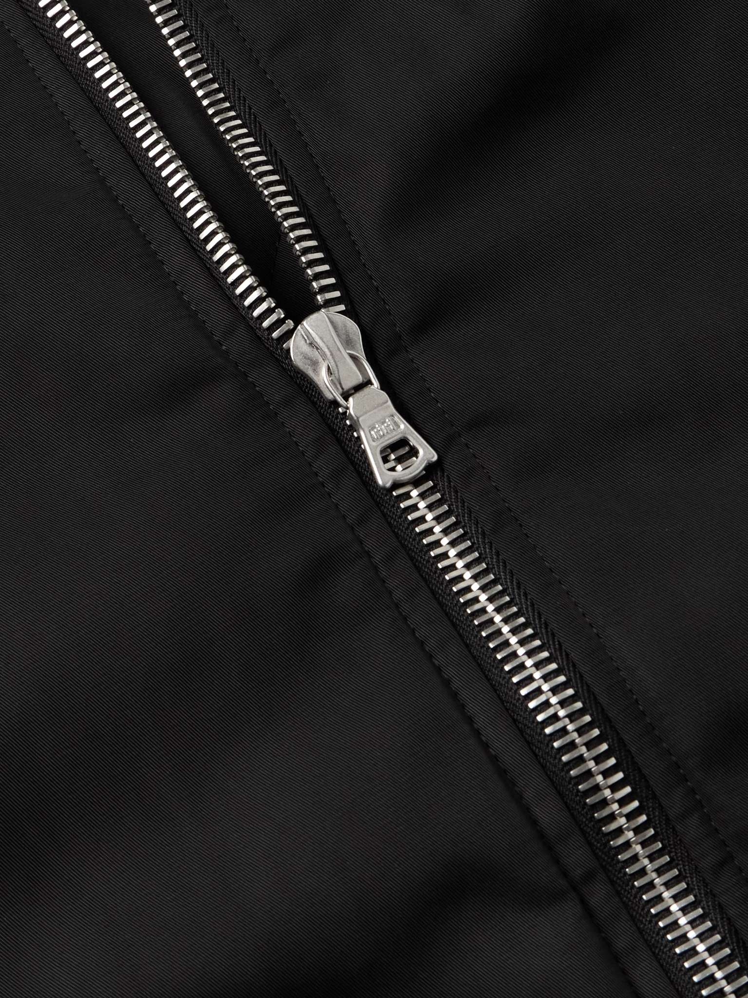 Zip-Detailed Shell Bomber Jacket - 5