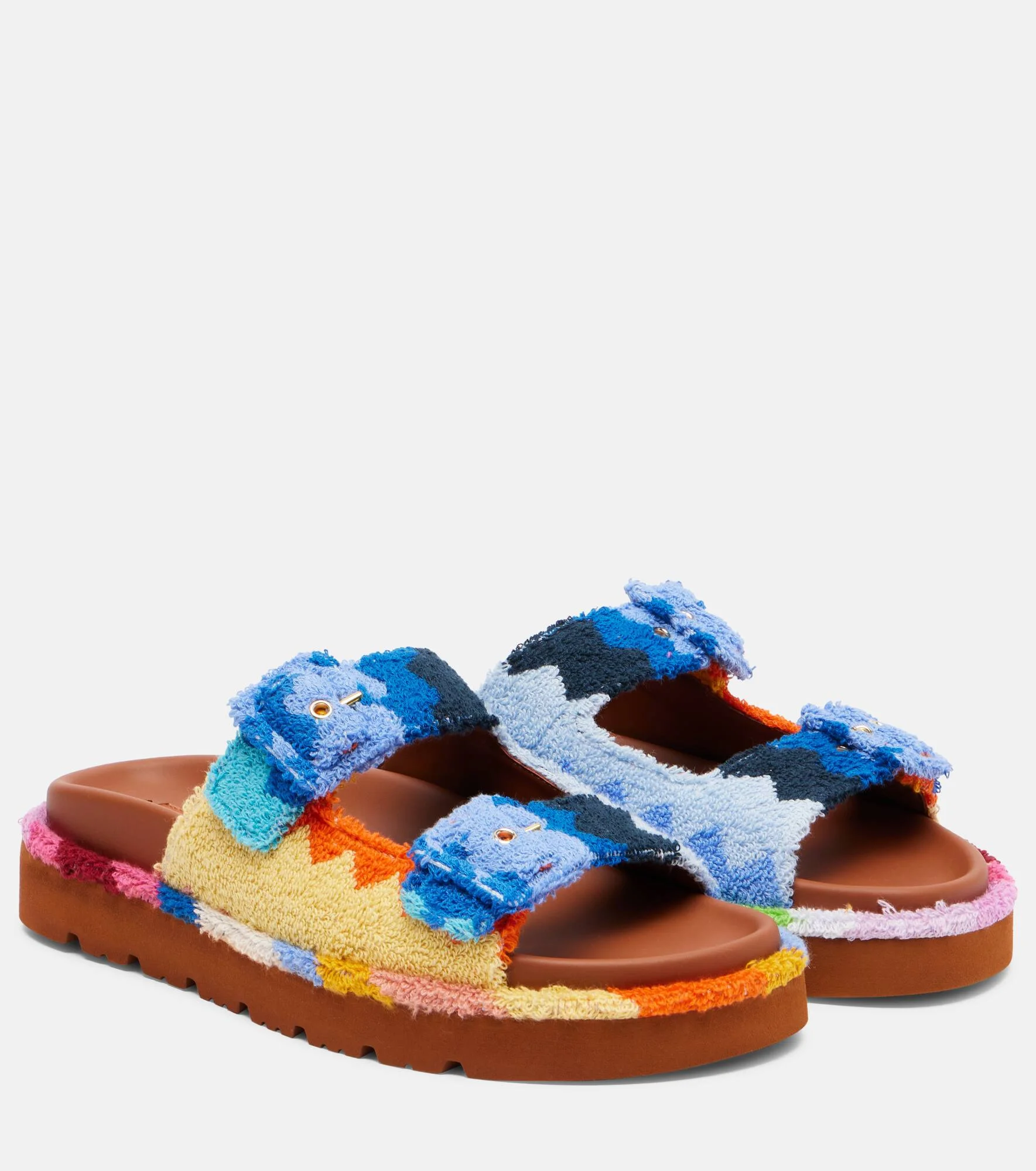 Clea Zigzag terry sandals - 1