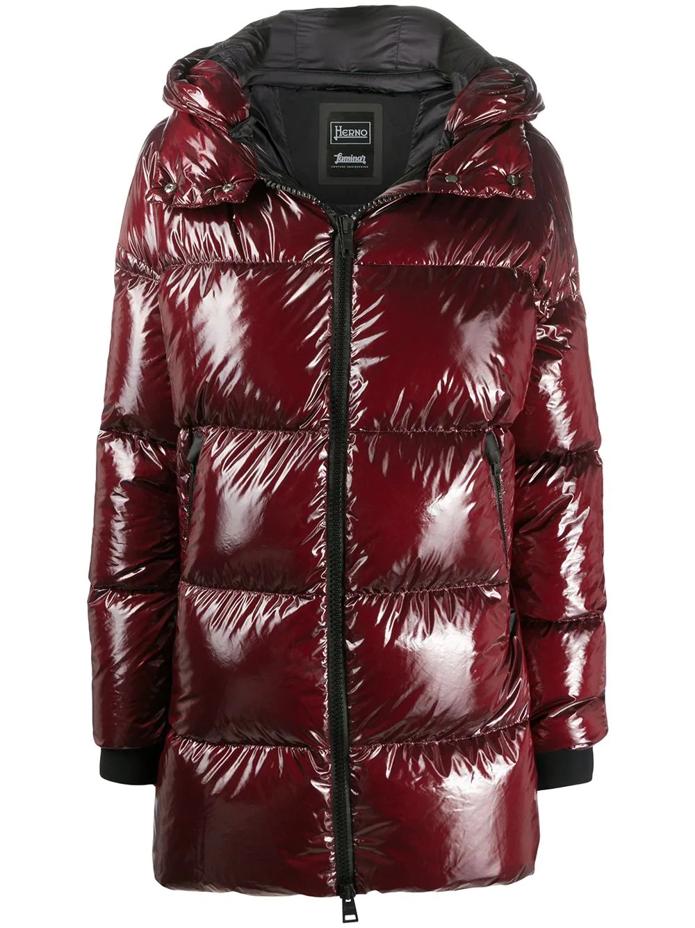 high-shine padded jacket - 1