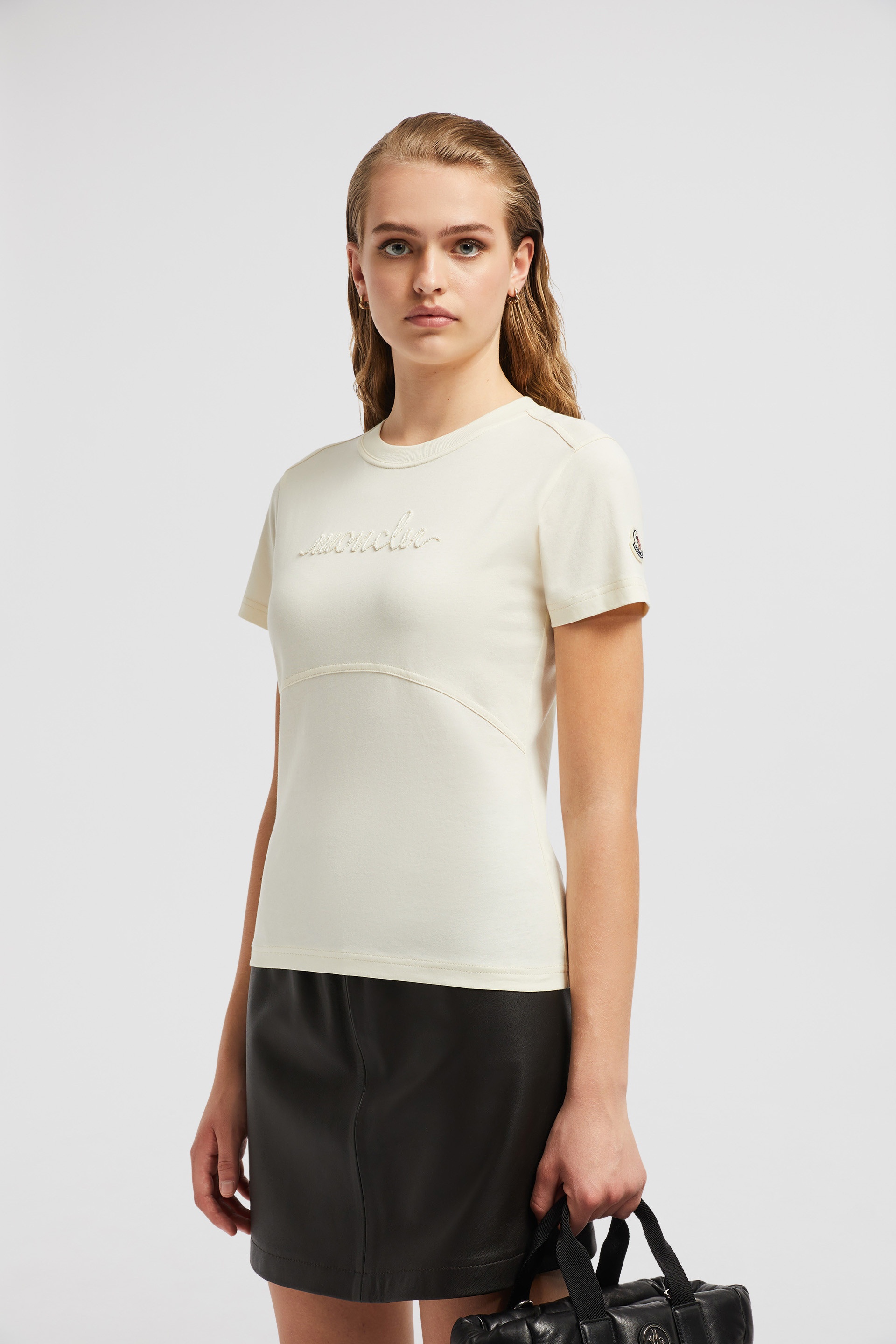 Moncler Beaded Logo T-Shirt | REVERSIBLE