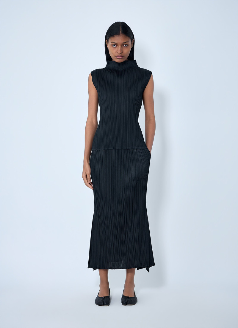 Pleats Please Issey Miyake Pleated Midi Skirt outlook