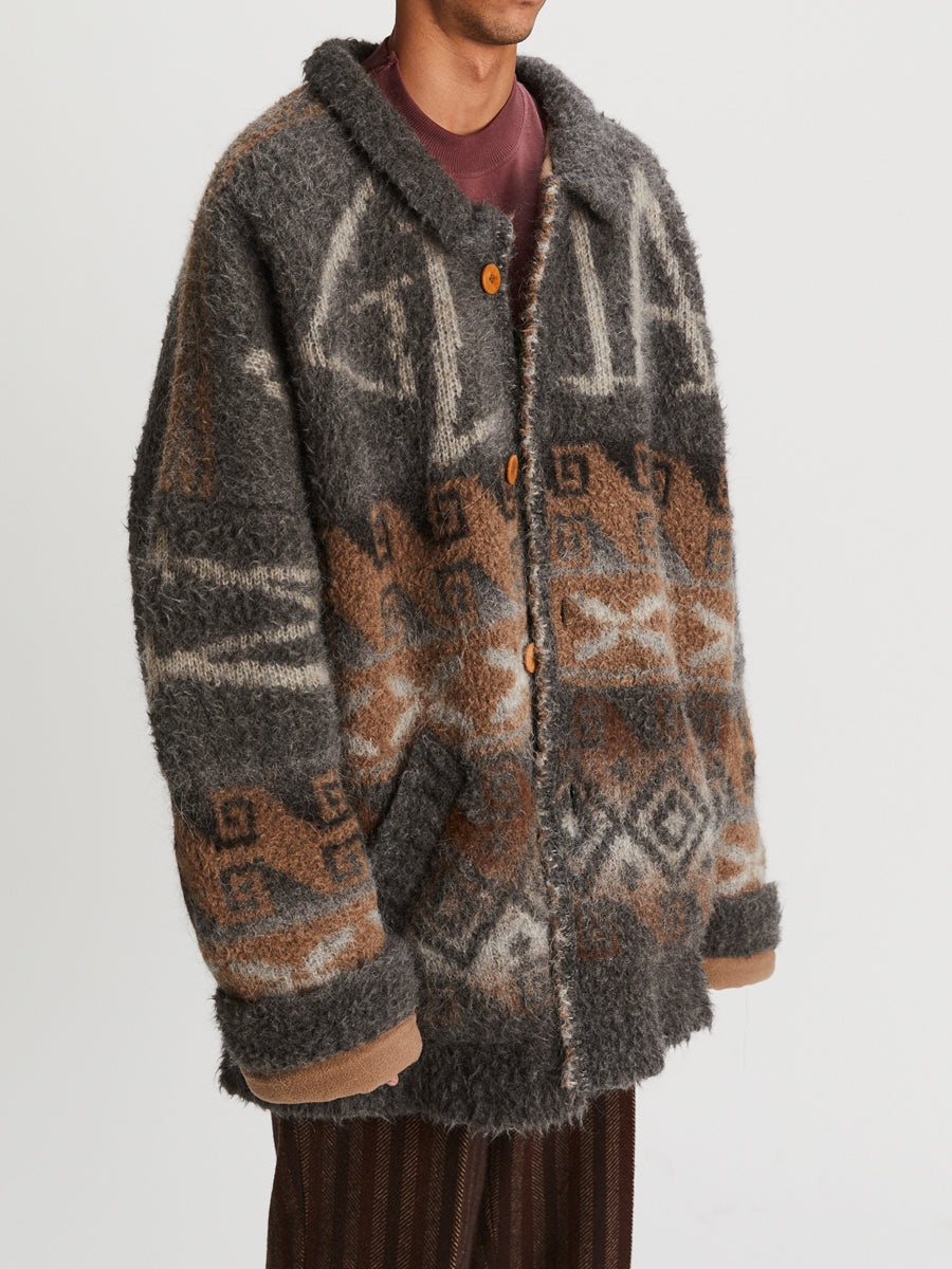 Montagnola 3/4 Coat Jacquard Mix - 7
