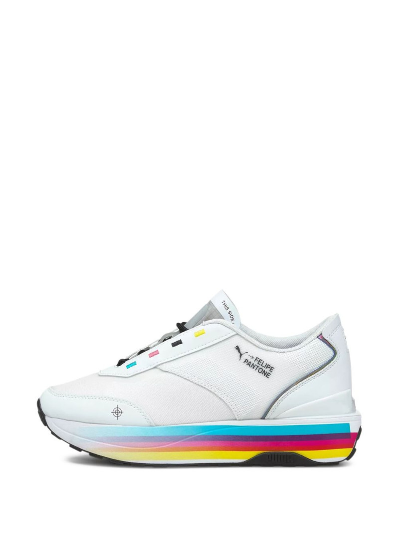 PUMA x Felipe Pantone Cruise Rider multi-stripe sneakers outlook