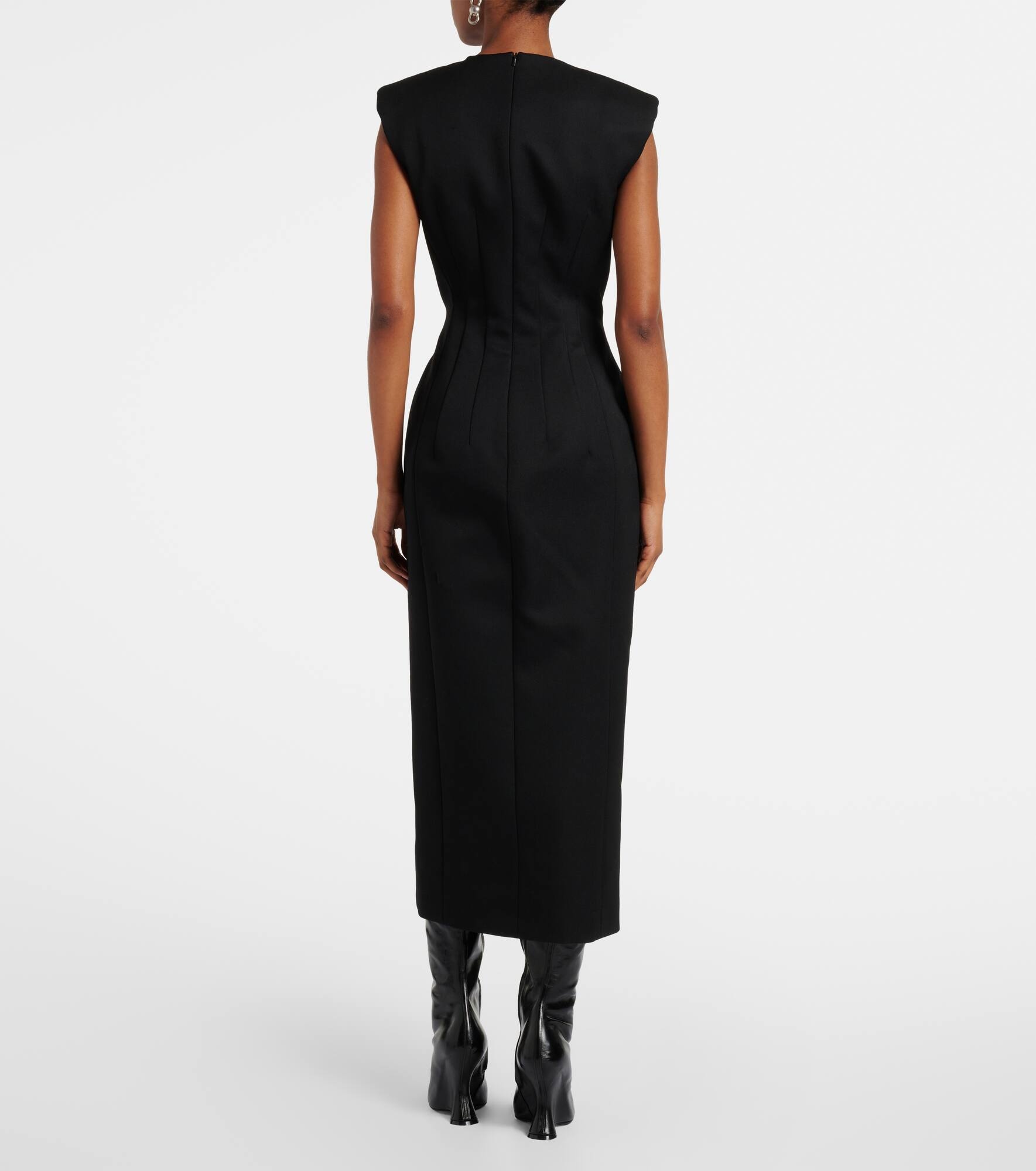 Sculpted midi dress - 3