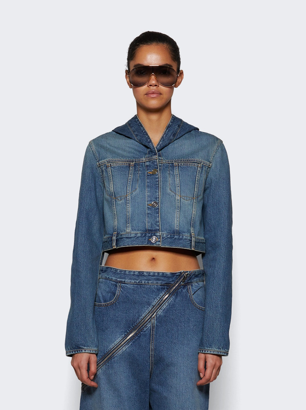 Hooded Jacket Blue - 2