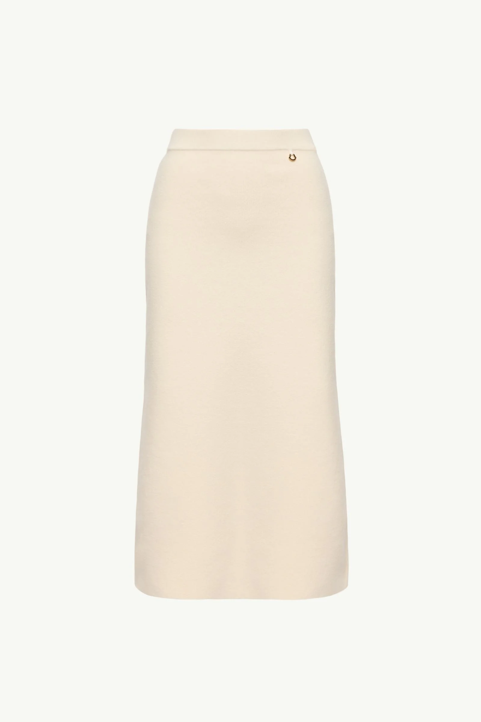 Wool & Cashmere Blend Midi Skirt - 1