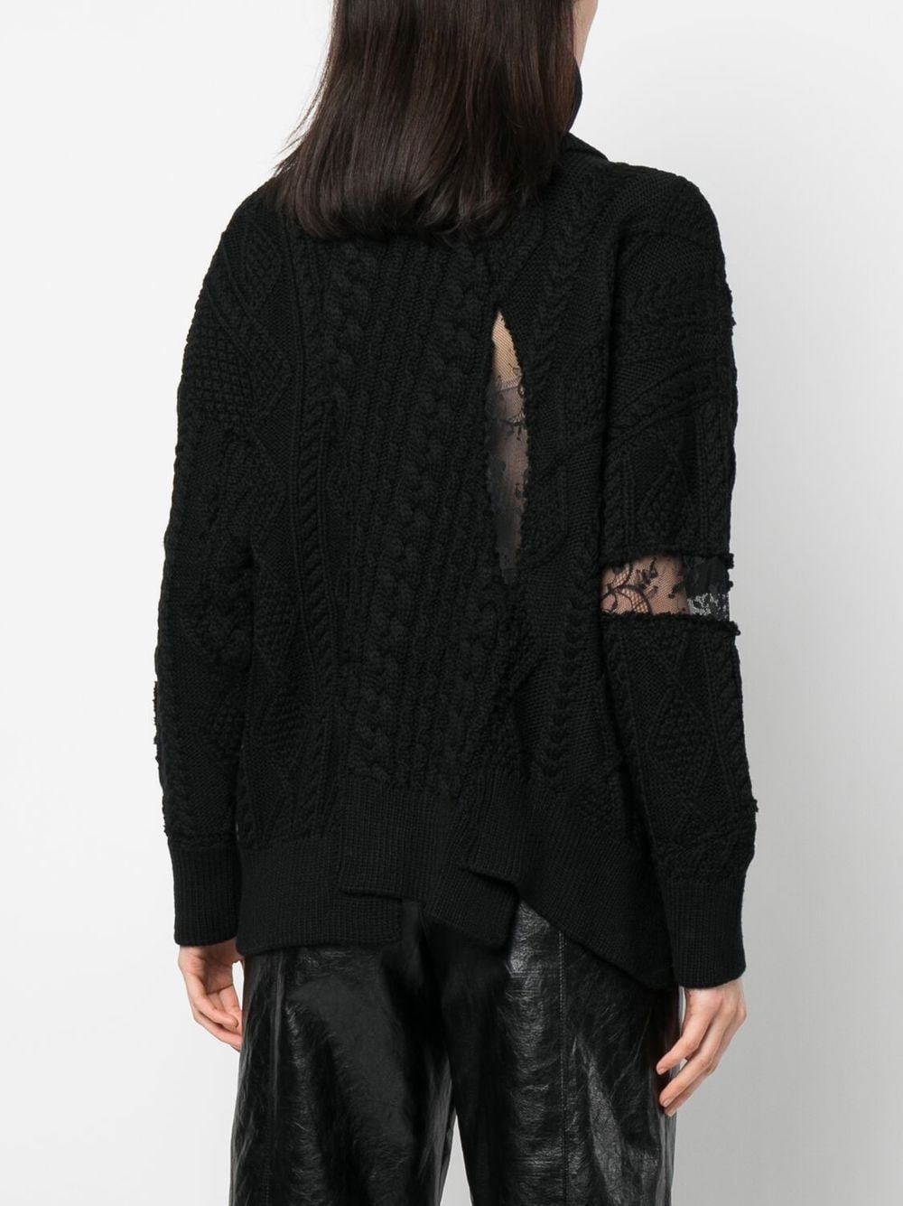 cable-knit jumper - 4