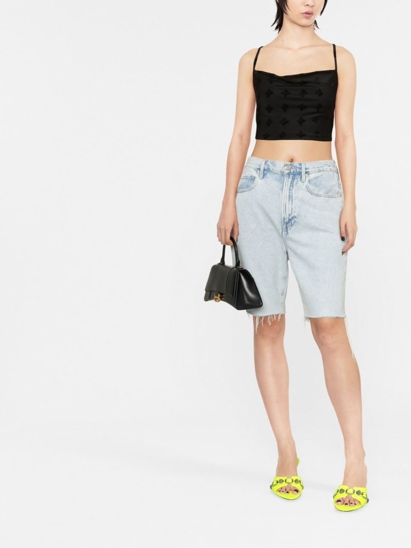 velour monogram top - 4