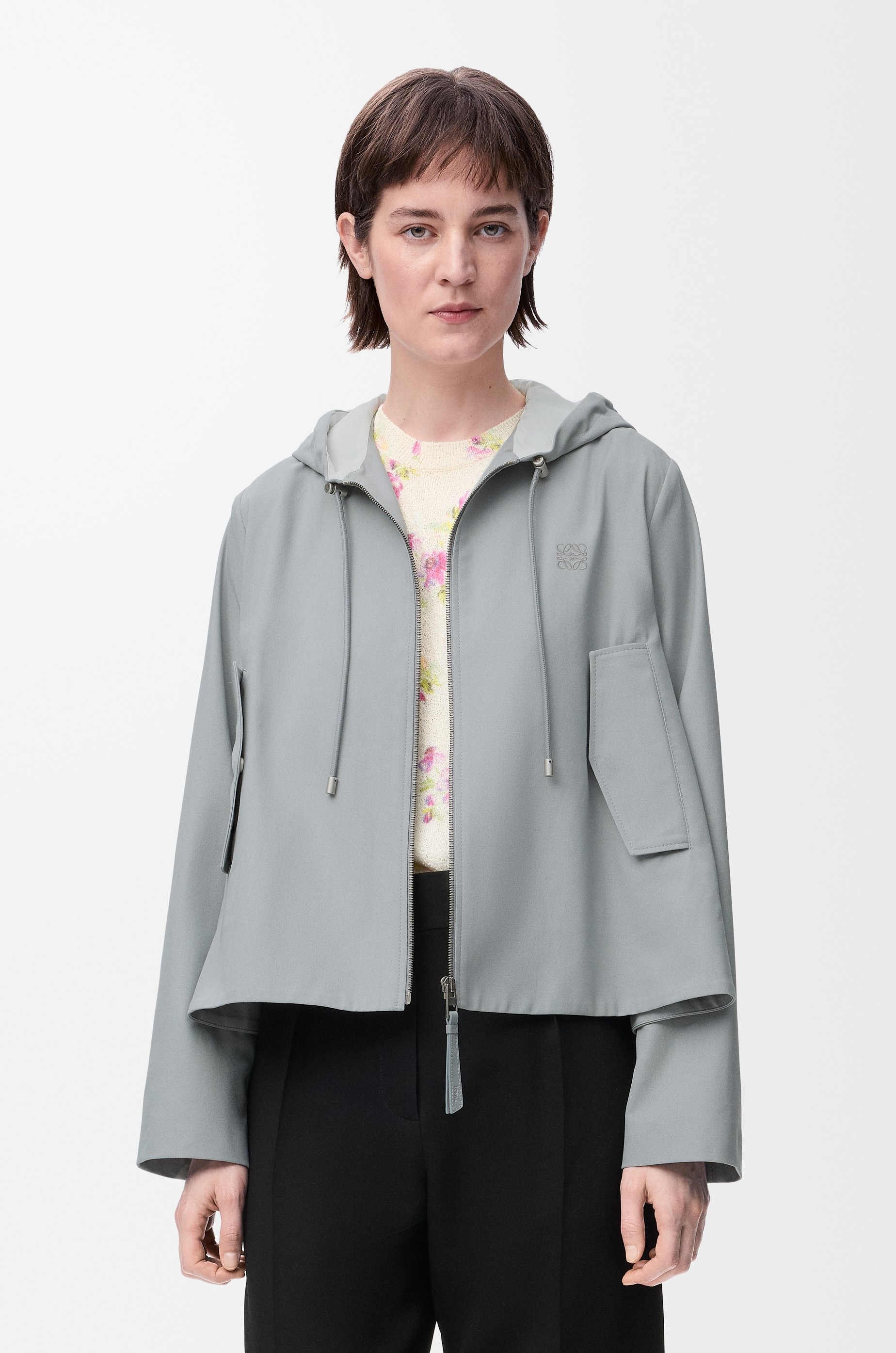 Hooded jacket in cotton - 3