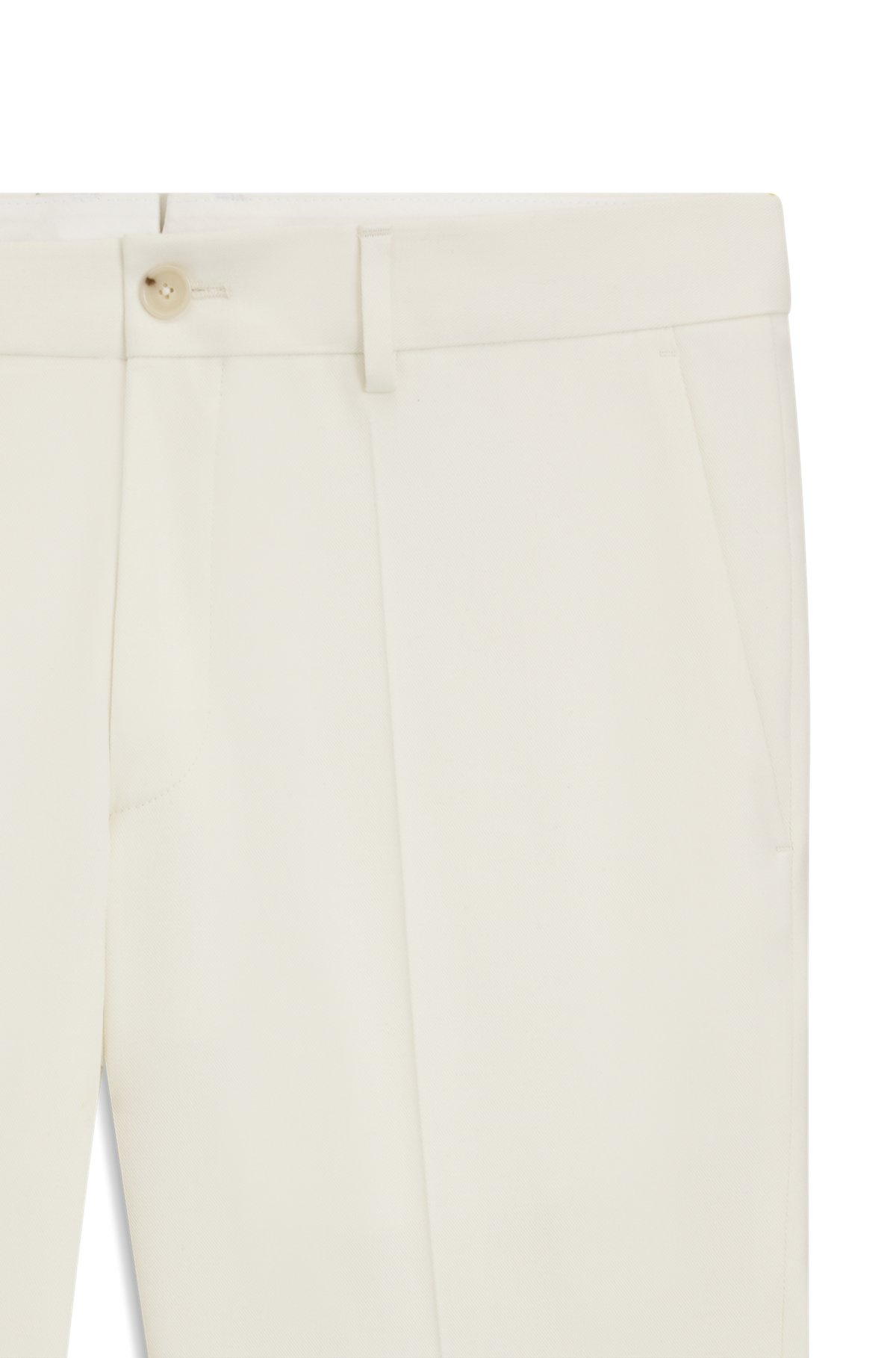 SLIM-FIT TROUSERS IN STRETCH DOUBLE-FACED FABRIC - 6