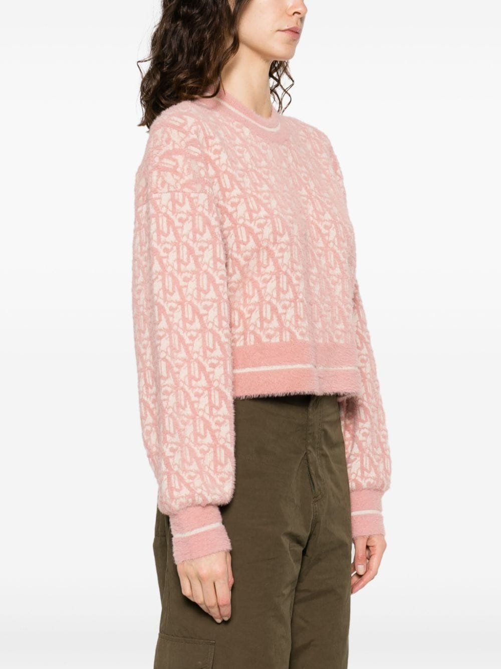 monogram jacquard jumper - 3
