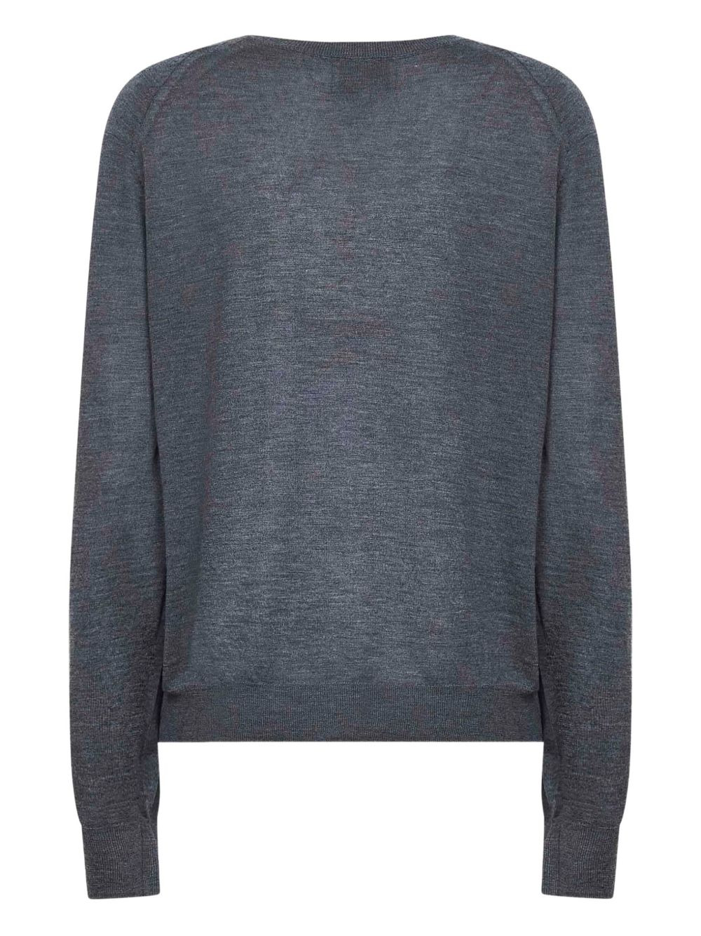 V-neck cashmere sweater - 2