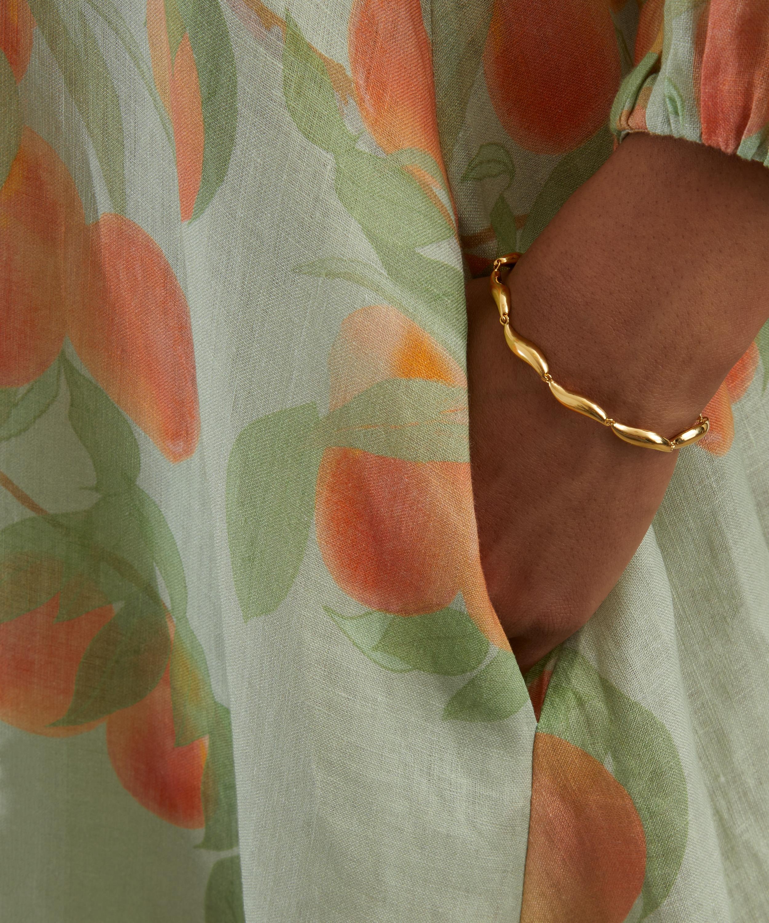 Georgette Peach Tree Maxi Dress - 5