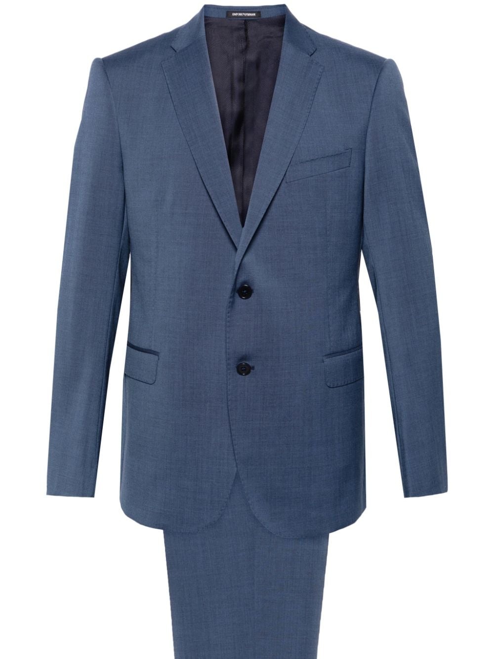 single-breasted virgin wool suit - 1