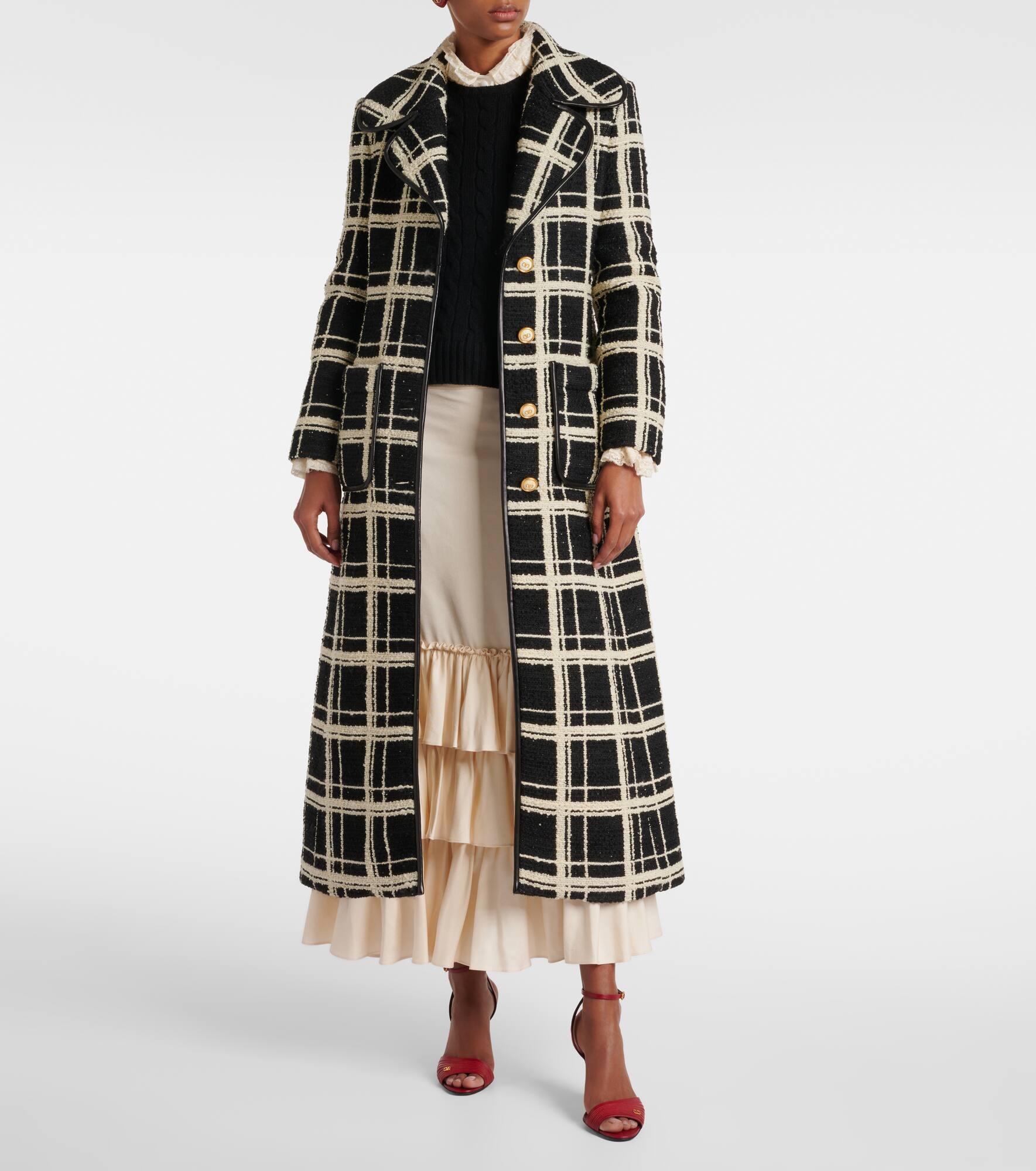 Mossi wool-blend tweed coat - 7