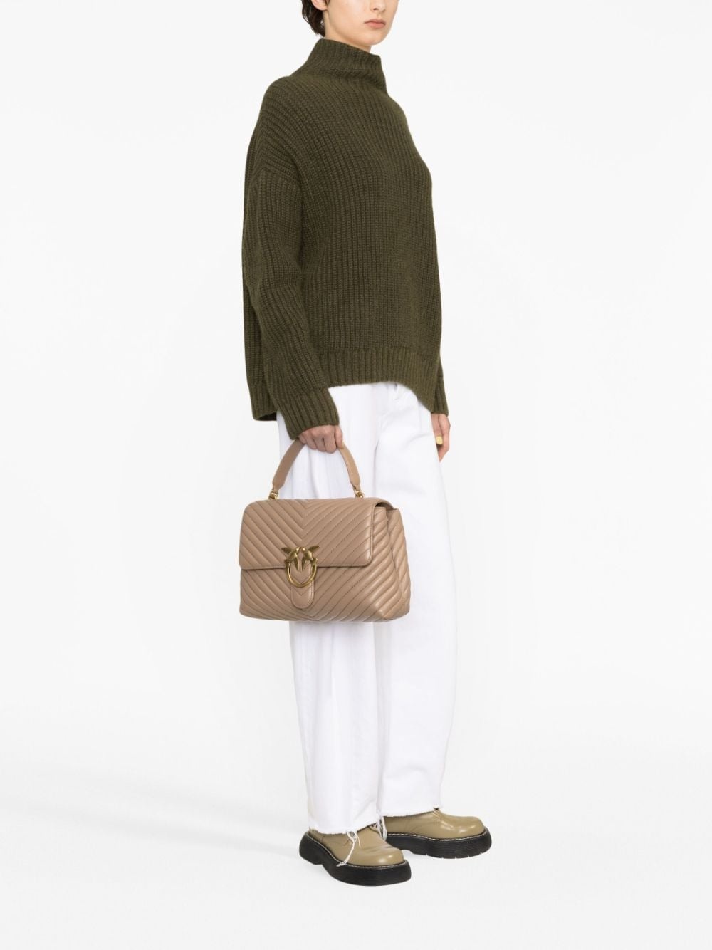 large Lady Love Puff quilted tote bag - 2