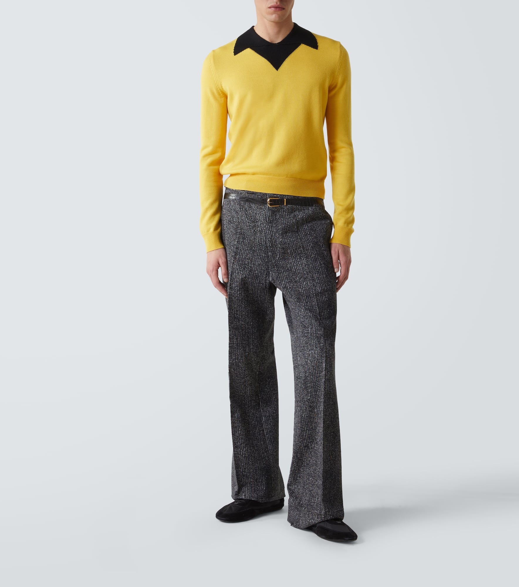 Virgin wool polo sweater - 2