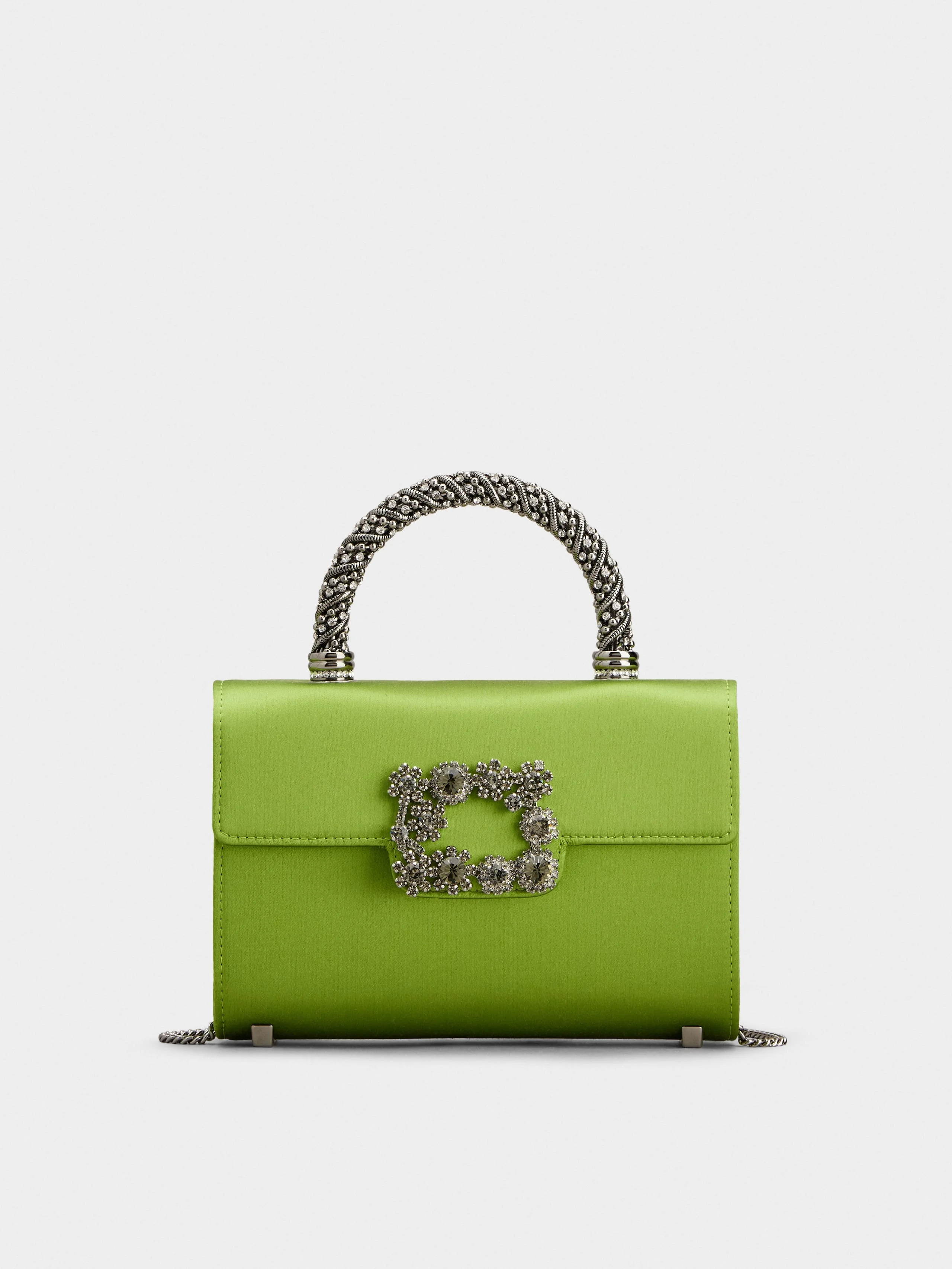 Jewel Efflorescence Mini Bag in satin - 1