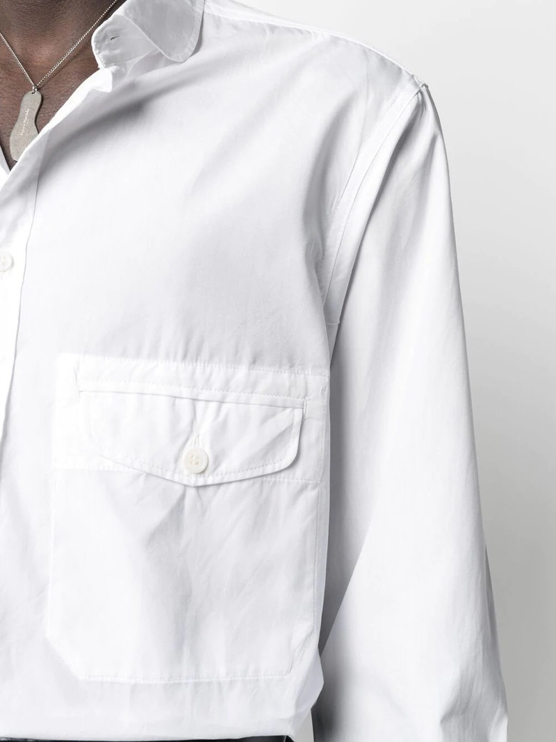 flap pocket long-length shirt 5
