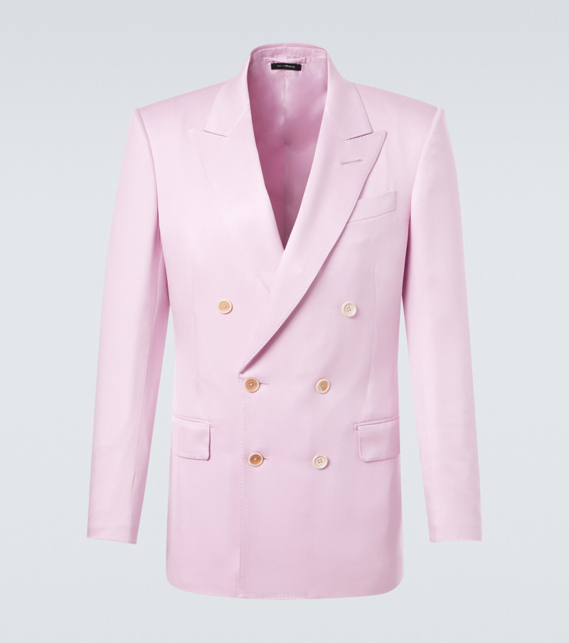 Silk gabardine suit jacket 1