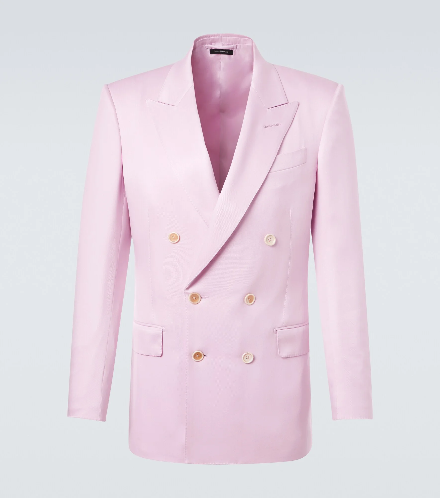 Silk gabardine suit jacket - 1