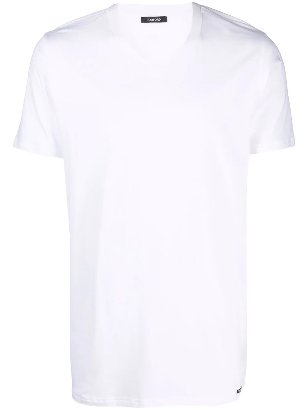 V-neck fitted T-shirt - 1