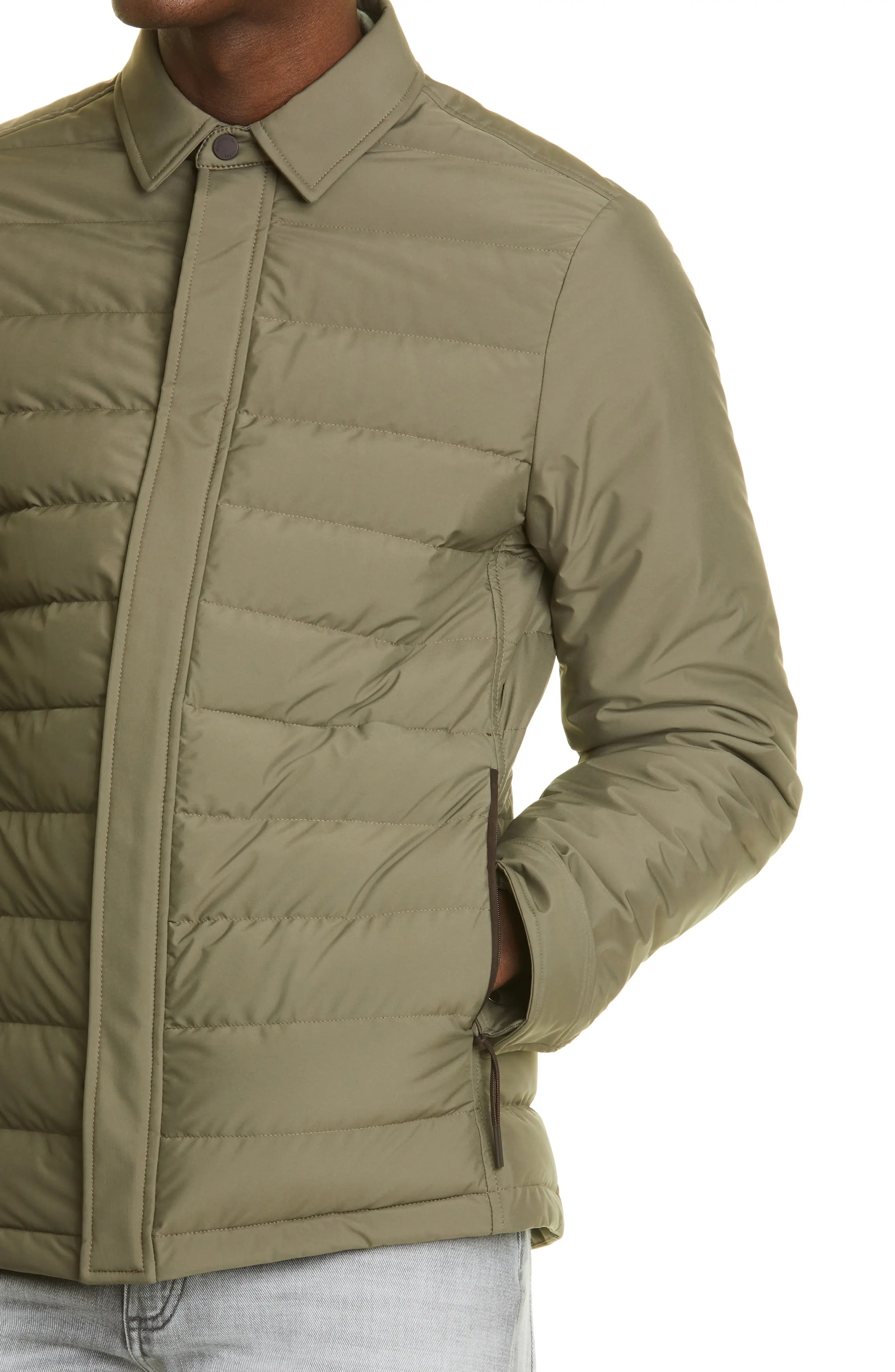 Stratos Quilted Down Shirt Jacket - 4