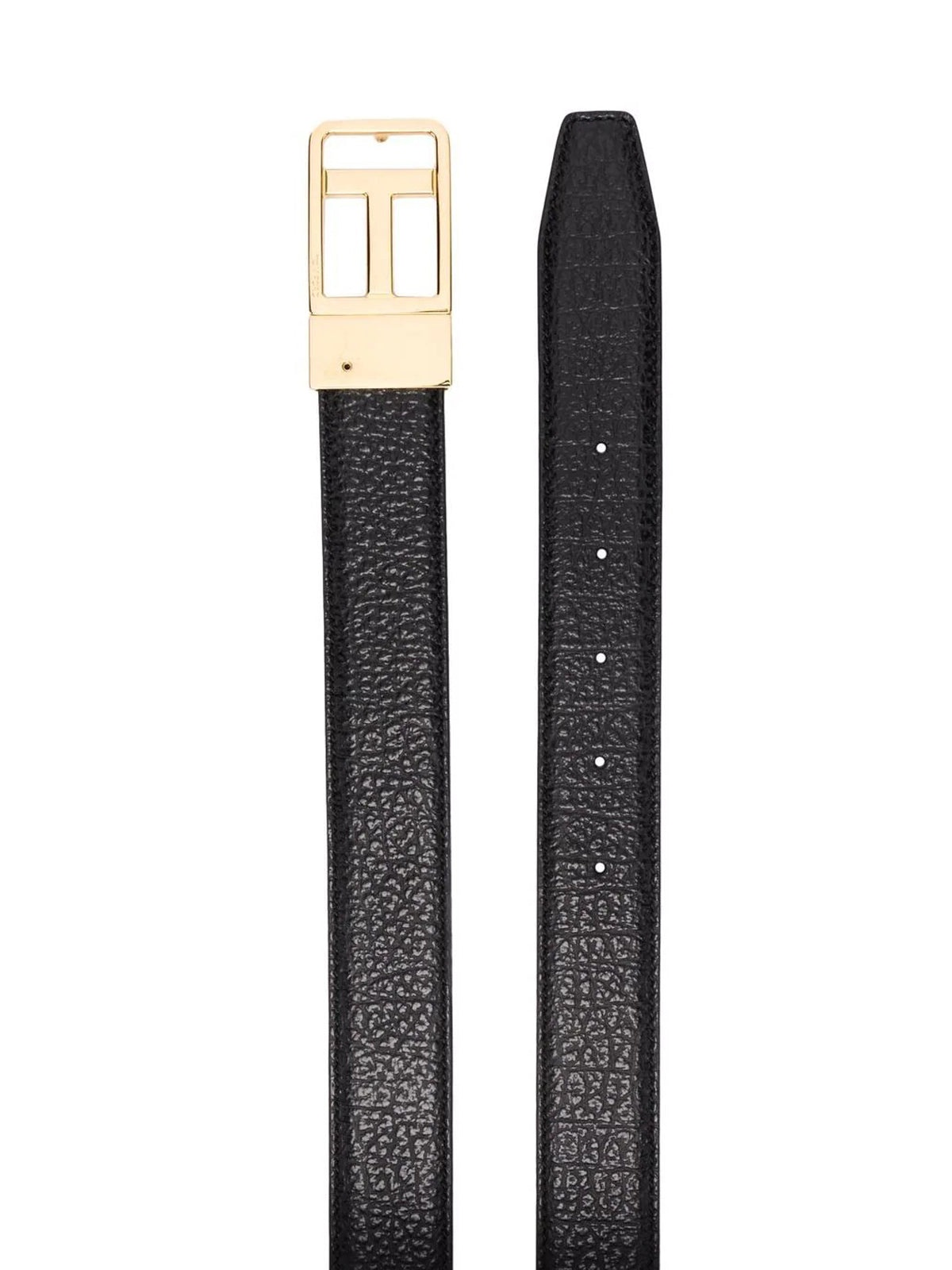 3cm Reversible Full-Grain Leather Belt - 3