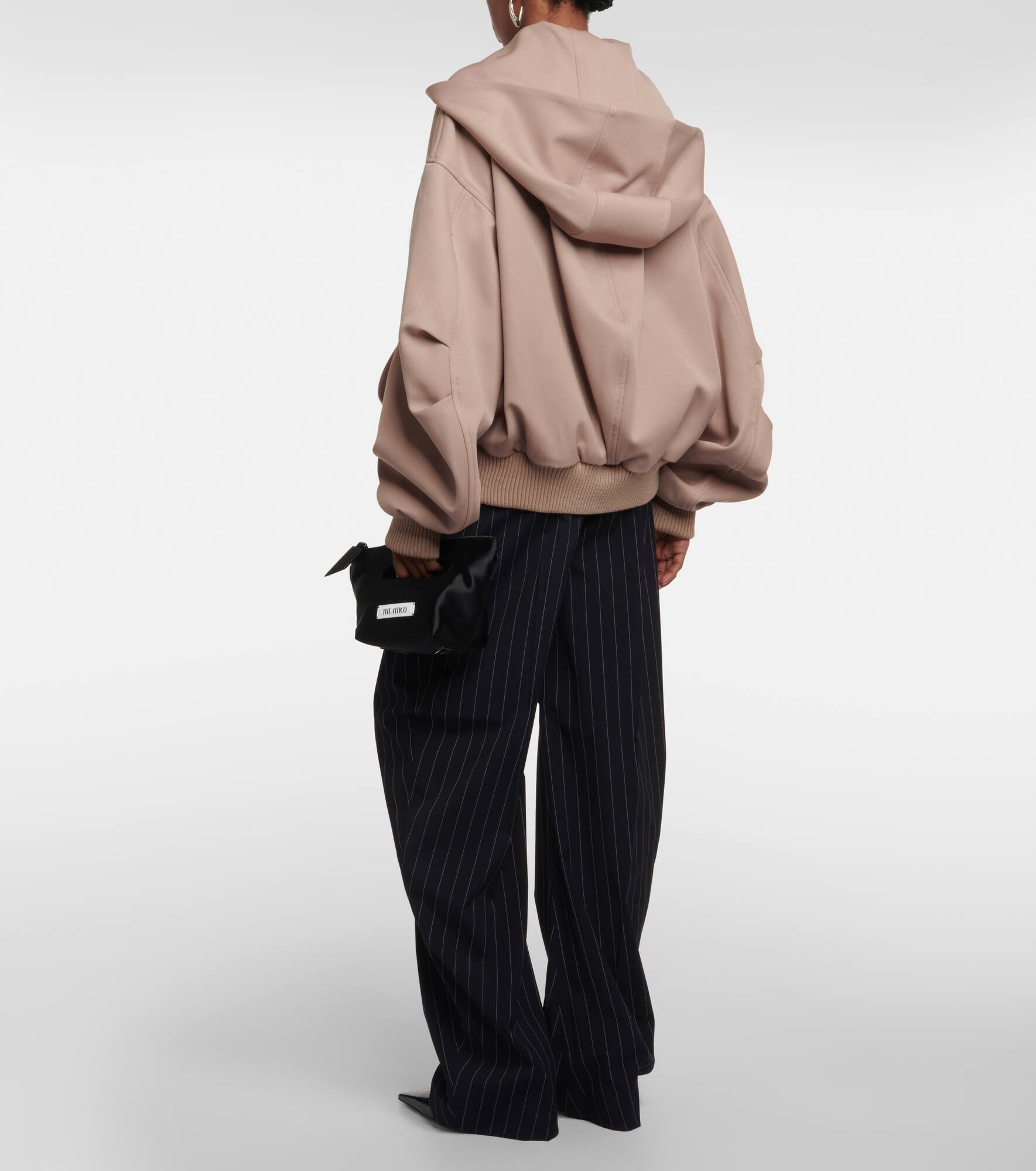Bomber wool gabardine jacket - 3