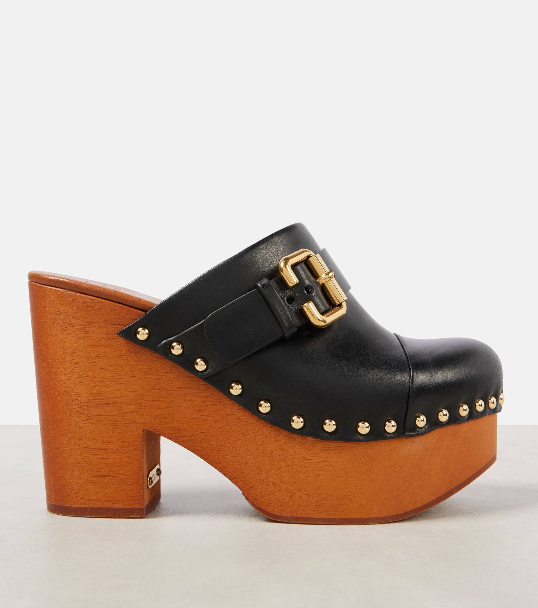 Jeannette studded leather clogs - 6