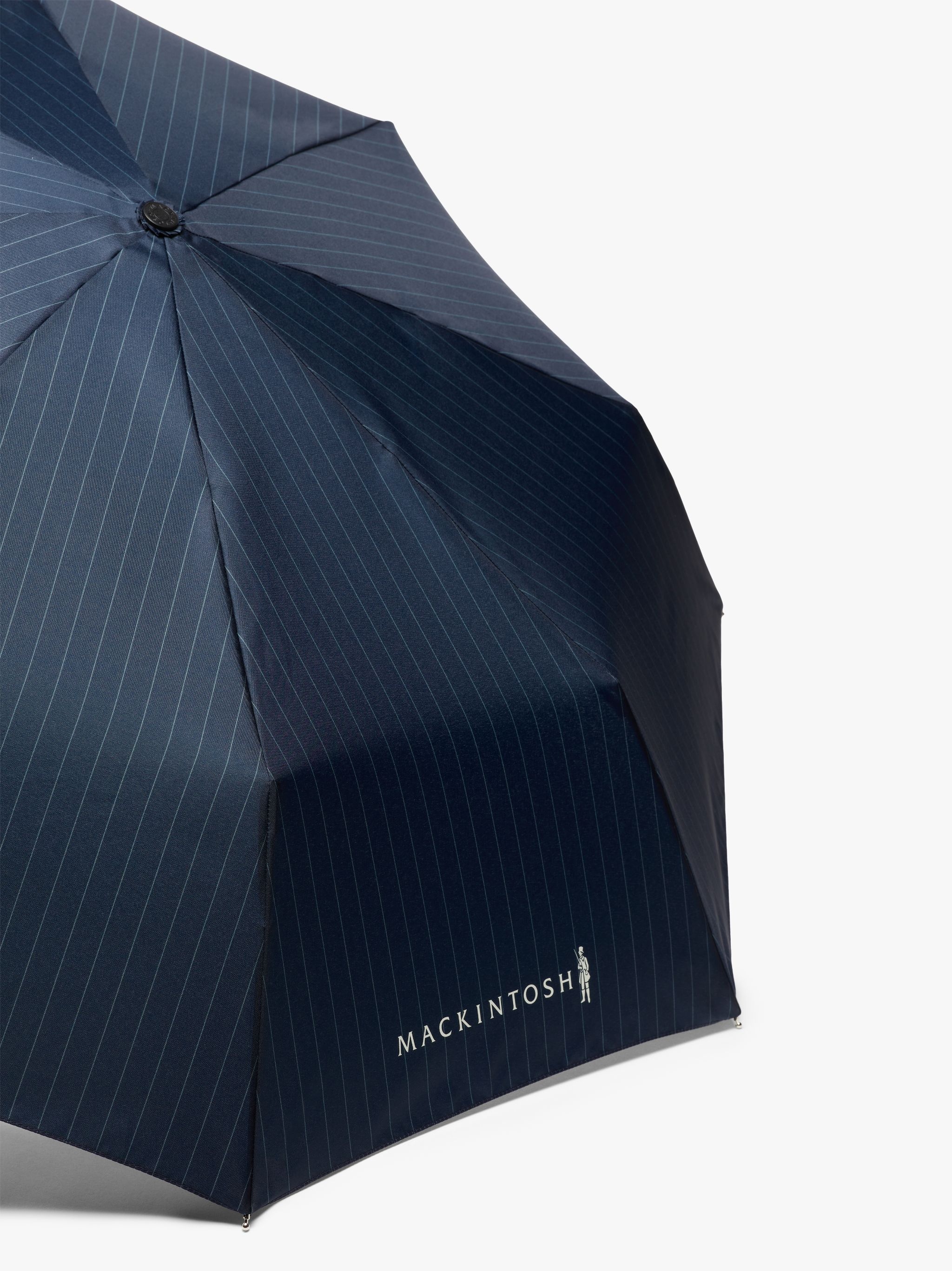 AYR NAVY PINSTRIPE AUTOMATIC TELESCOPIC UMBRELLA | ACC-027 - 2